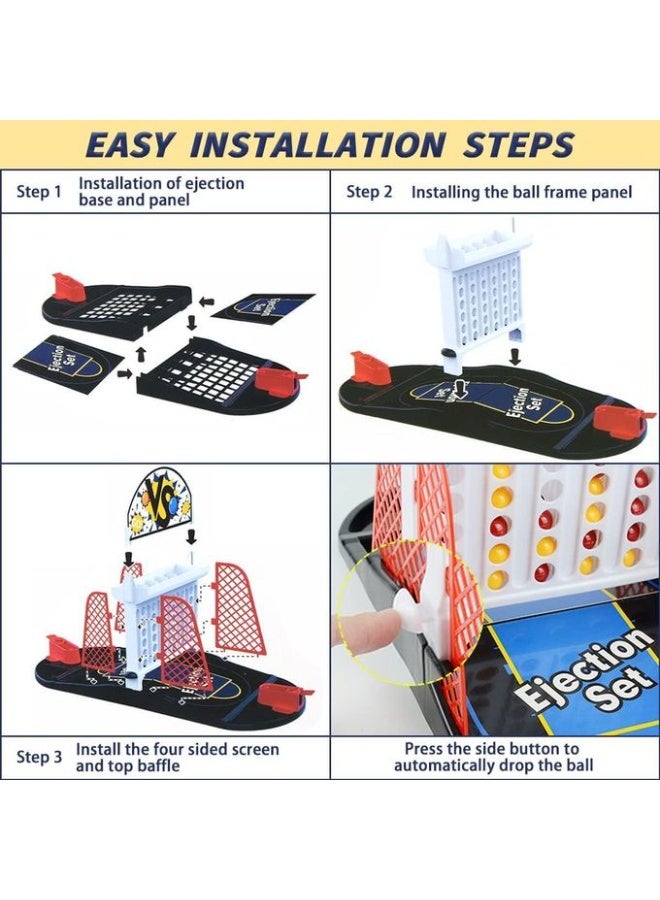 Desktop Arcade Basketball Game – Tabletop Indoor Basketball Shooting Game for Kids and Adults, Multiplayer Connect Pinball Style, Fun Desk Game for Office, Best Gift Idea for Boys and Girls - Image 5